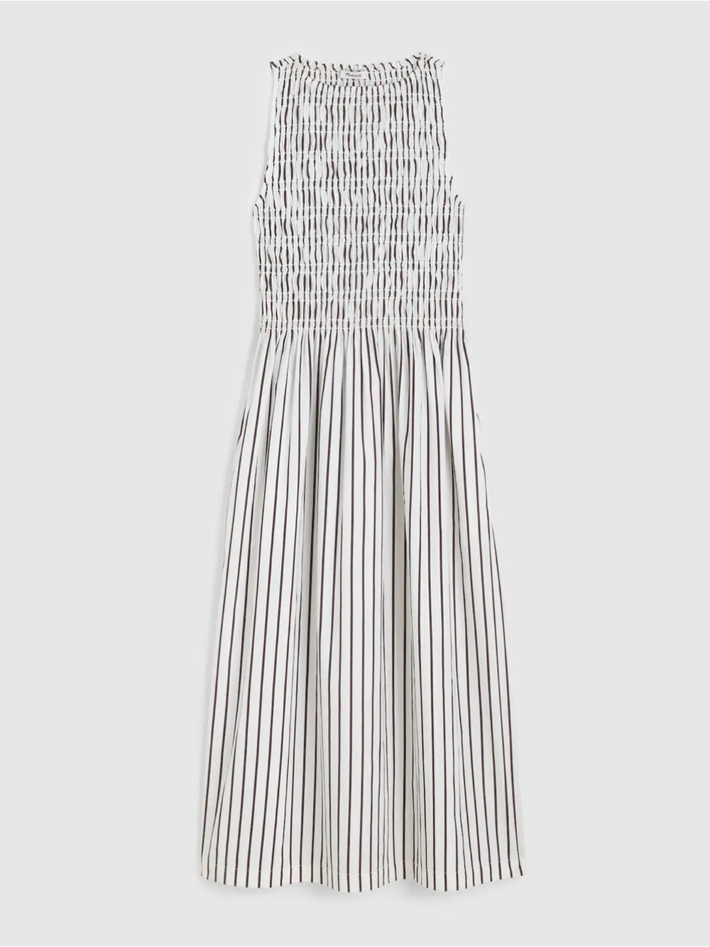 Madewell Boatneck Smocked Midi Dress NWOT SZ XS